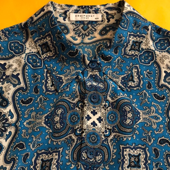 🆕 EQUIPMENT long sleeve button down blouse - Picture 5 of 9